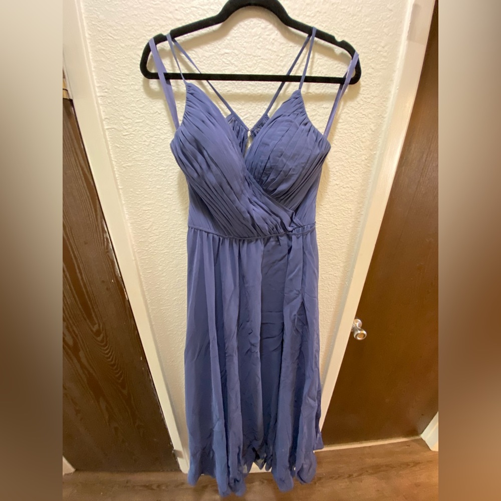 Periwinkle bridesmaid dress. Size 10. Like new